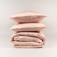 Pink Bamboo Duvet Sheet Set