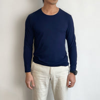 Bamboa Men's Bamboo Round Neck Long Sleeve Tee