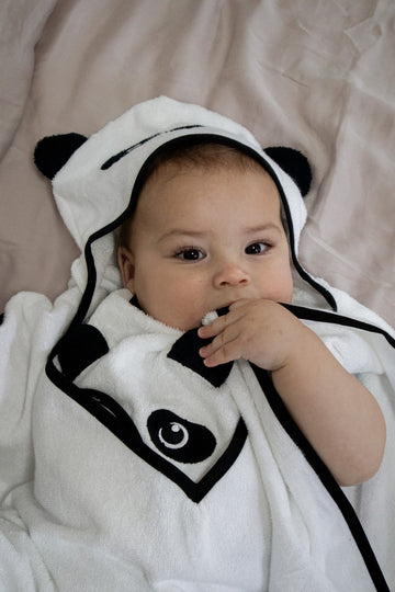 Kiddies Bamboo Panda Poncho towel