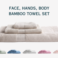3 Piece Towel - Face & Hand & Bath Bundle