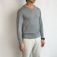 Bamboa Men's Bamboo Round Neck Long Sleeve Tee