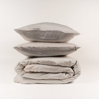 SILKY BLISS - Bamboo Duvet Sheet Set + Flat Sheet Bundle