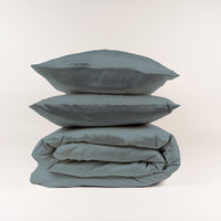 SILKY BLISS - Bamboo Duvet Sheet Set + Flat Sheet Bundle