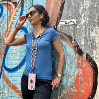 Ladies Bamboo Button T-Shirt