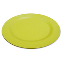 Bamboa Kitchen Fibra Bamboo Fiber Round Dining Plate Yellow