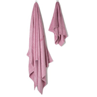 Bamboa towels made of 100% bamboo for an eco-firendly and organic home. Available in rose color..