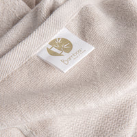 bamboo bath towel cream color.