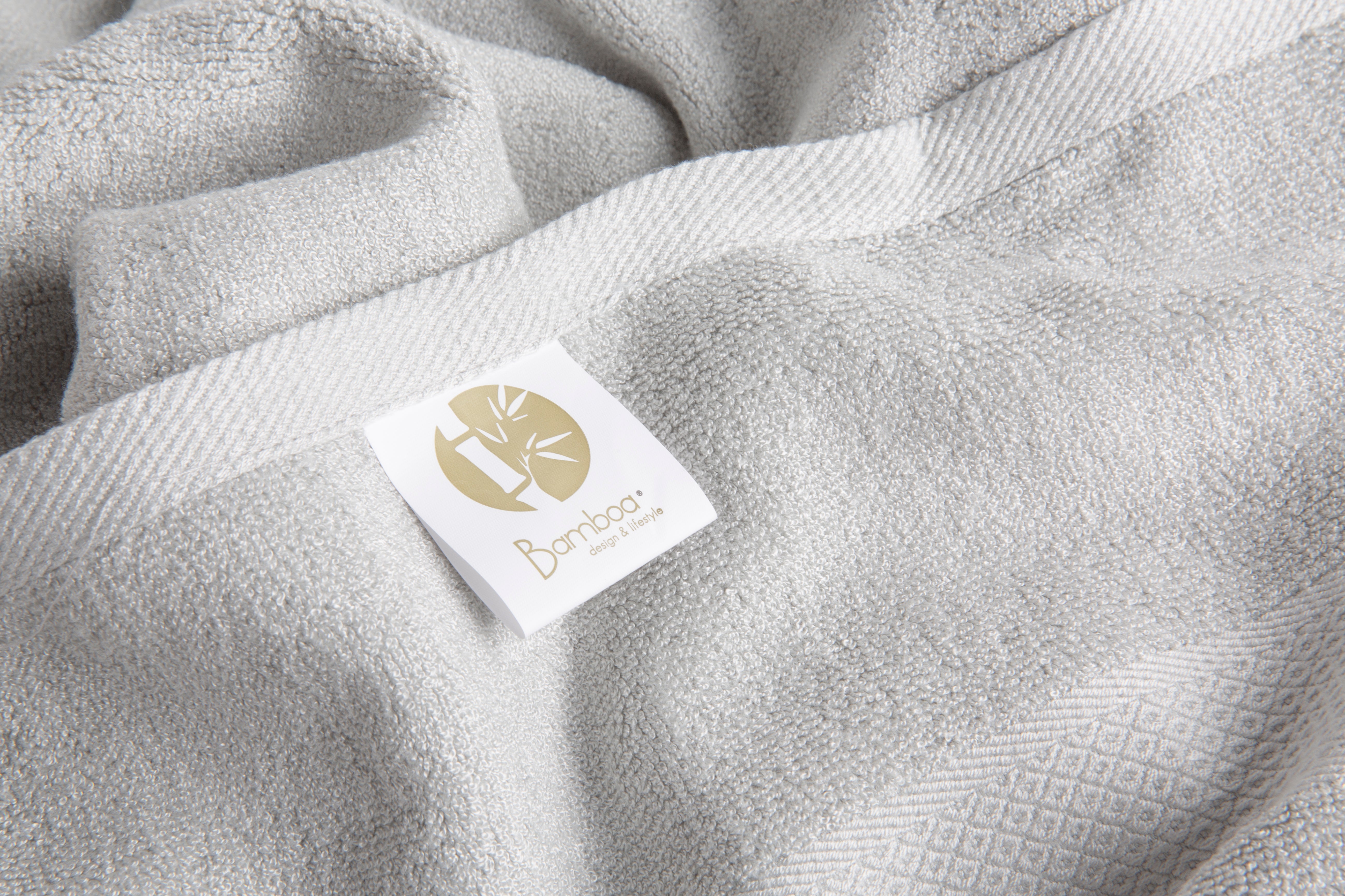 Bamboa towels made of 100% bamboo for an eco-firendly and organic home. Available in grey.