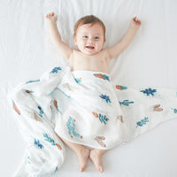 Bamboa Muslin swaddle cloth cactus