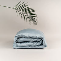 SILKY BLISS - Bamboo Duvet Cover Dusty Blue 