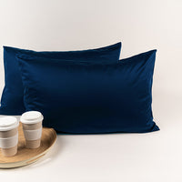 SILKY BLISS - Bamboo Pillow Case Midnight Blue