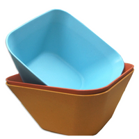 Bamboo Fiber Square Snack Bowl