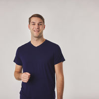 ECOFLOW Men's Bamboo V Neck T-shirt