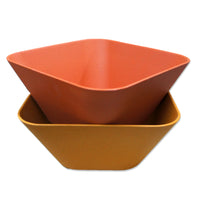 Bamboa Bamboo Kitchen Fibra Bamboo Fiber Square Bowl Red