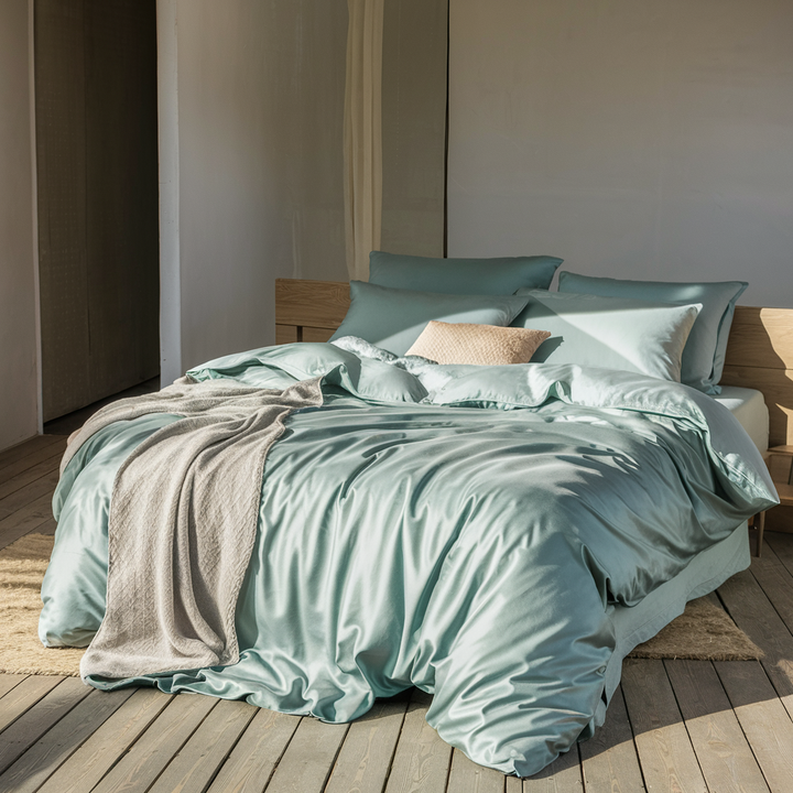 bamboo bedding bedsheets duvet cover white bed linen hong kong bed good sleep cooling organic bamboo