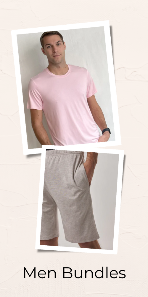 Pink Shirt + Blue short Bundle