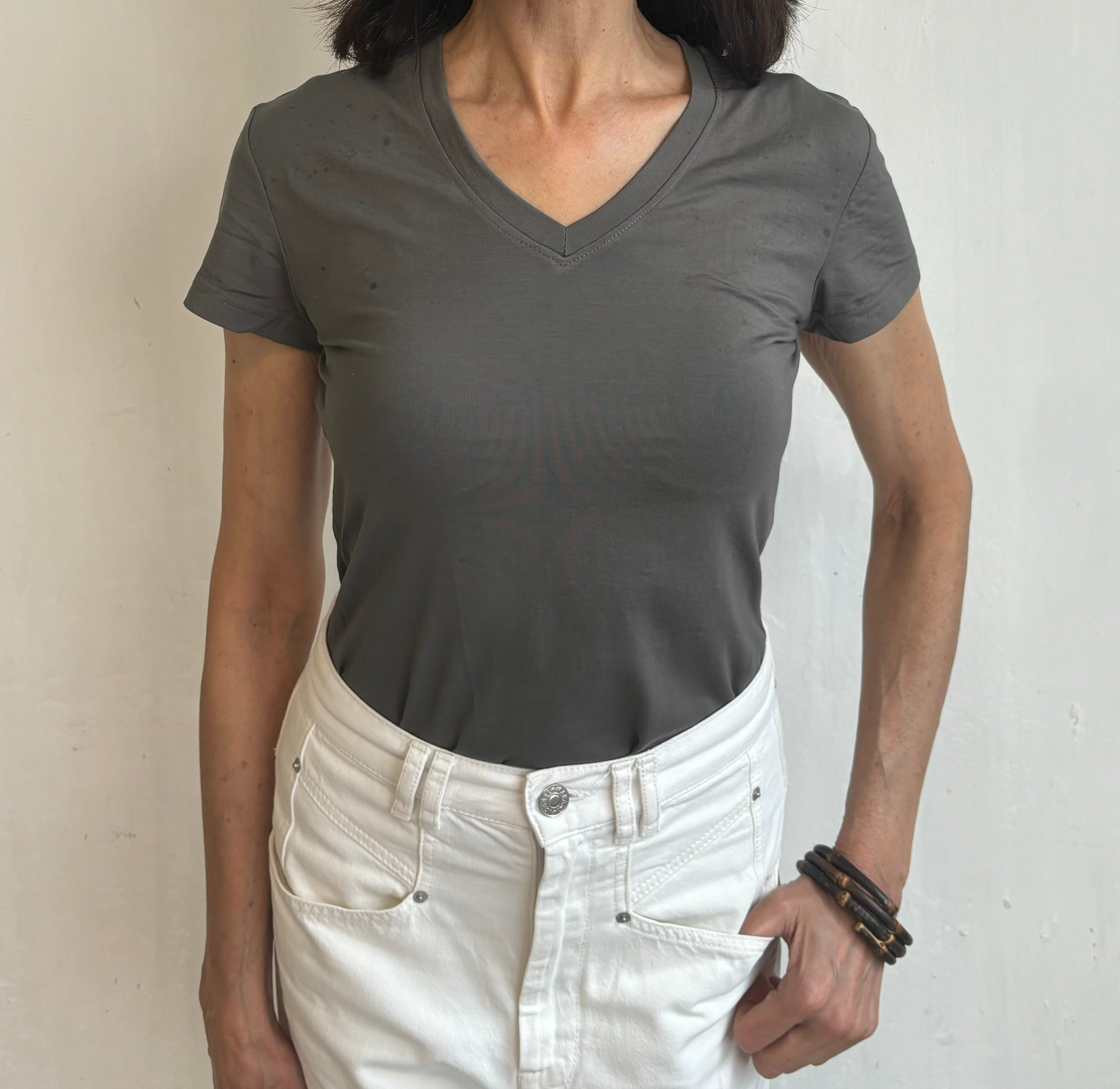 Khaki bamboo t-shirt