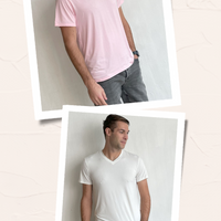 2 Pack V neck T-Shirts Bundle