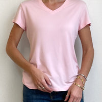 Pink bamboo t-shirt