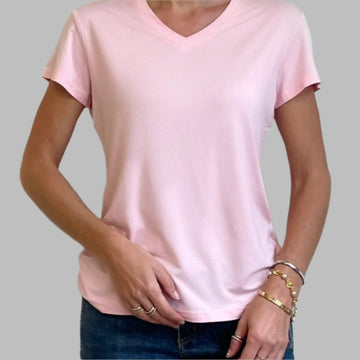 Pink bamboo t-shirt