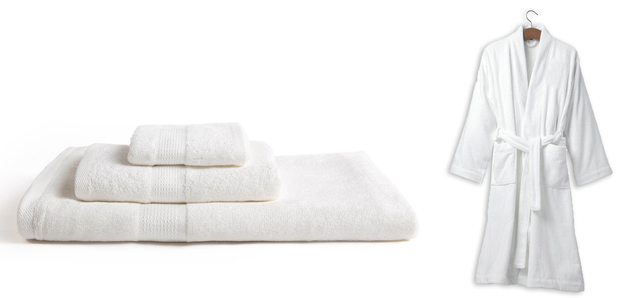 6 Piece Towel & 2 Bathrobe Mixed Bundle