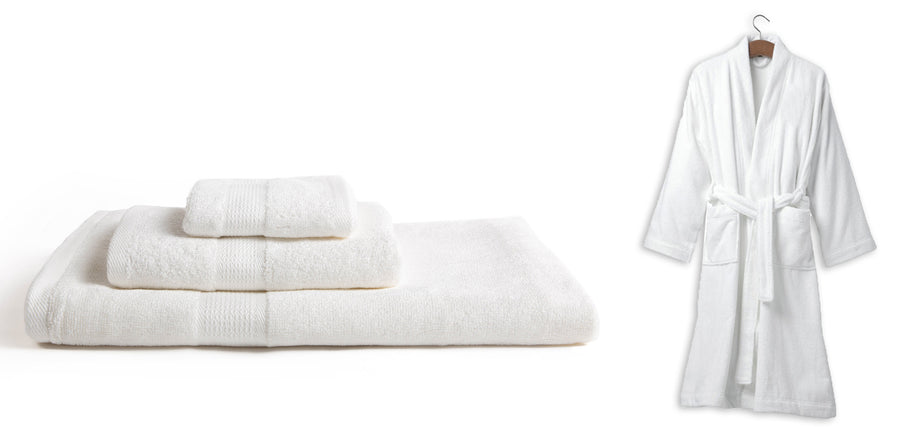 6 Piece Towel & 2 Bathrobe Mixed Bundle