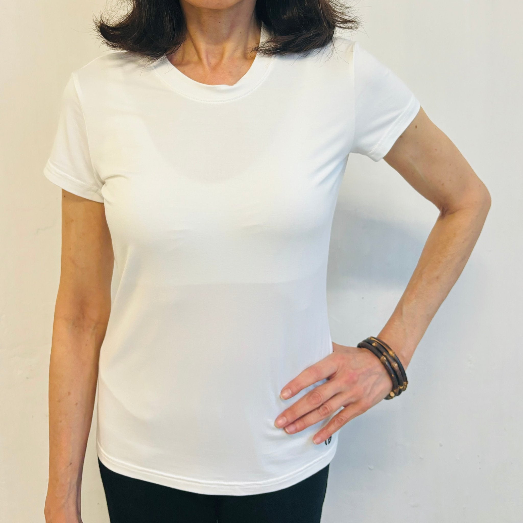 White bamboo t-shirt 