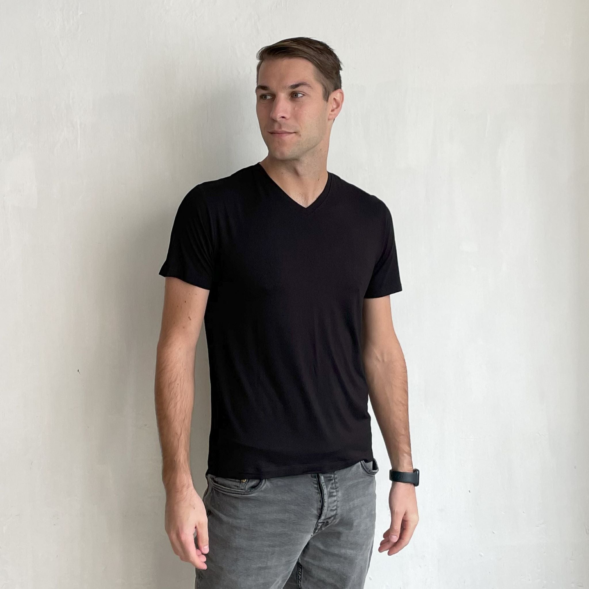 2 Pack V neck T-Shirts Bundle