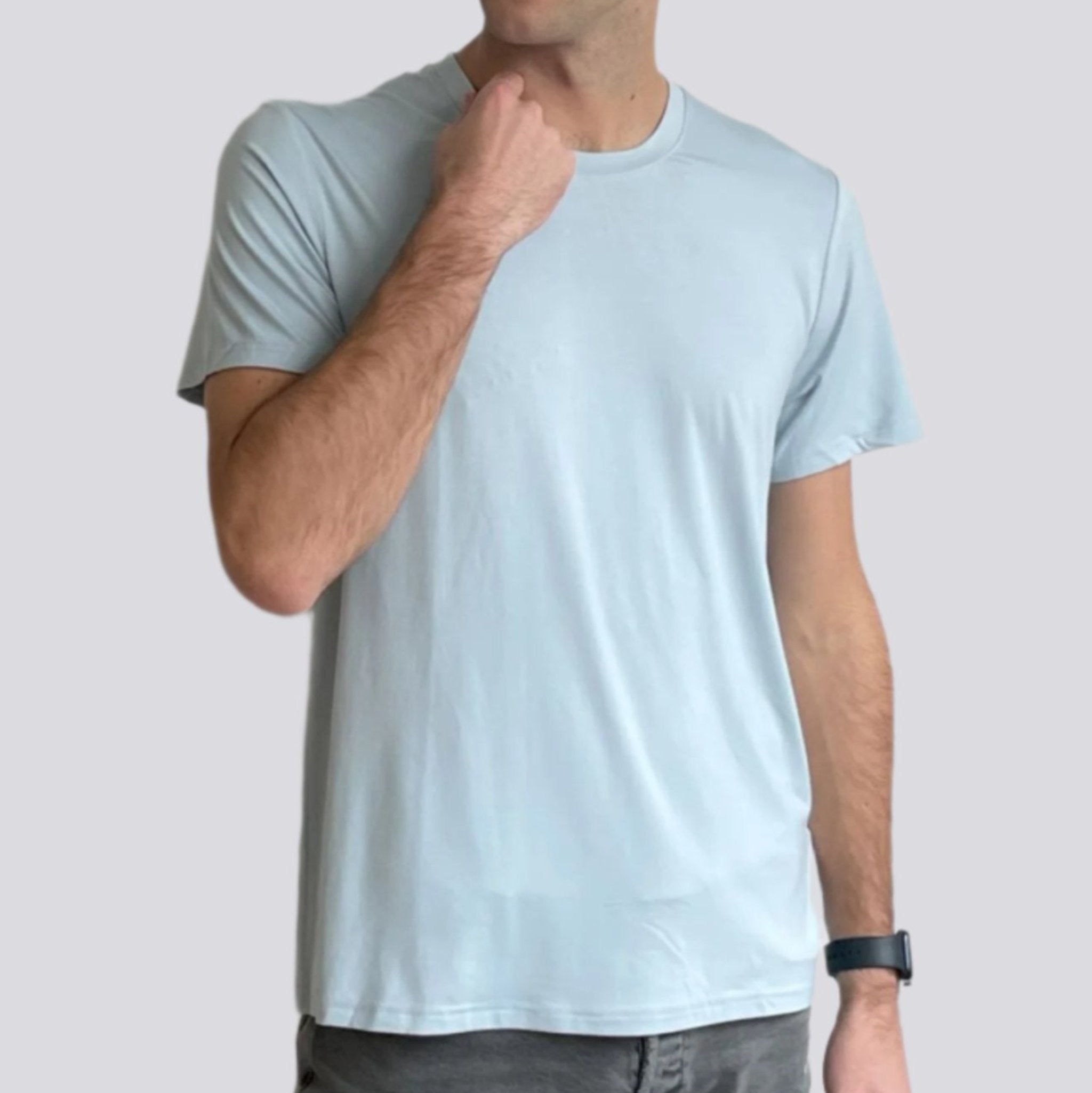 Bamboa Home blue bamboo T-shirt, round neck
