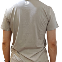 Unisex T in biscuit back logo 