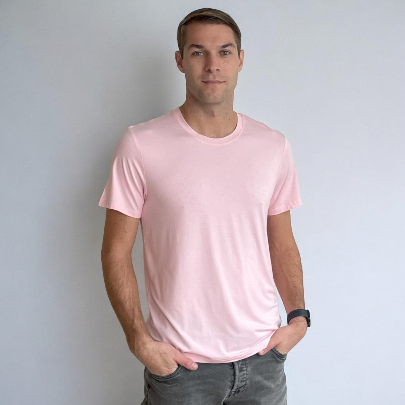 SOFTEE - Bamboa Men's Bamboo Round Neck T-shirt