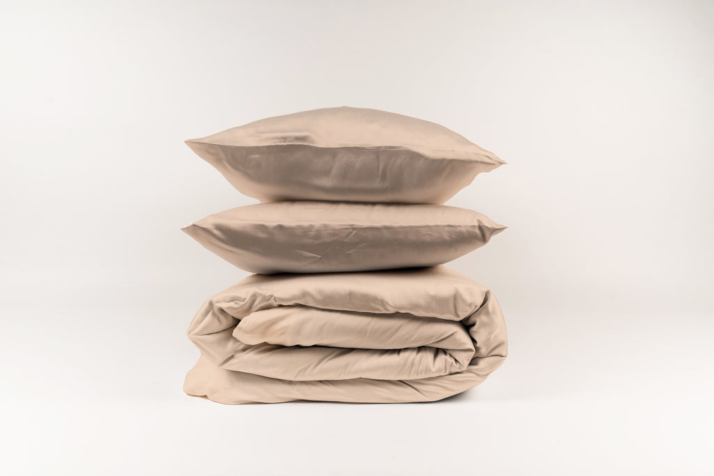 SILKY BLISS - Bamboo Duvet Sheet Set + Flat Sheet Bundle