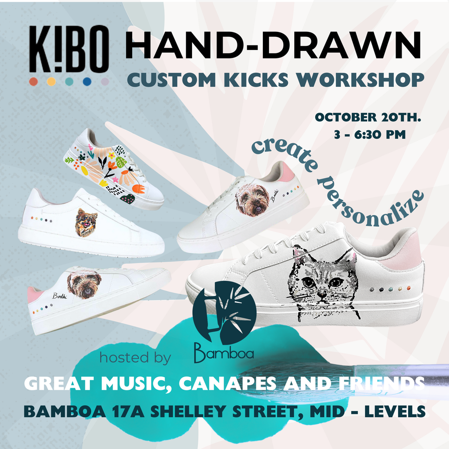 HAND-DRAWN PERSONALIZED KICKS WORKSHOP