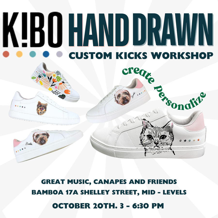 HAND-DRAWN PERSONALIZED KICKS WORKSHOP