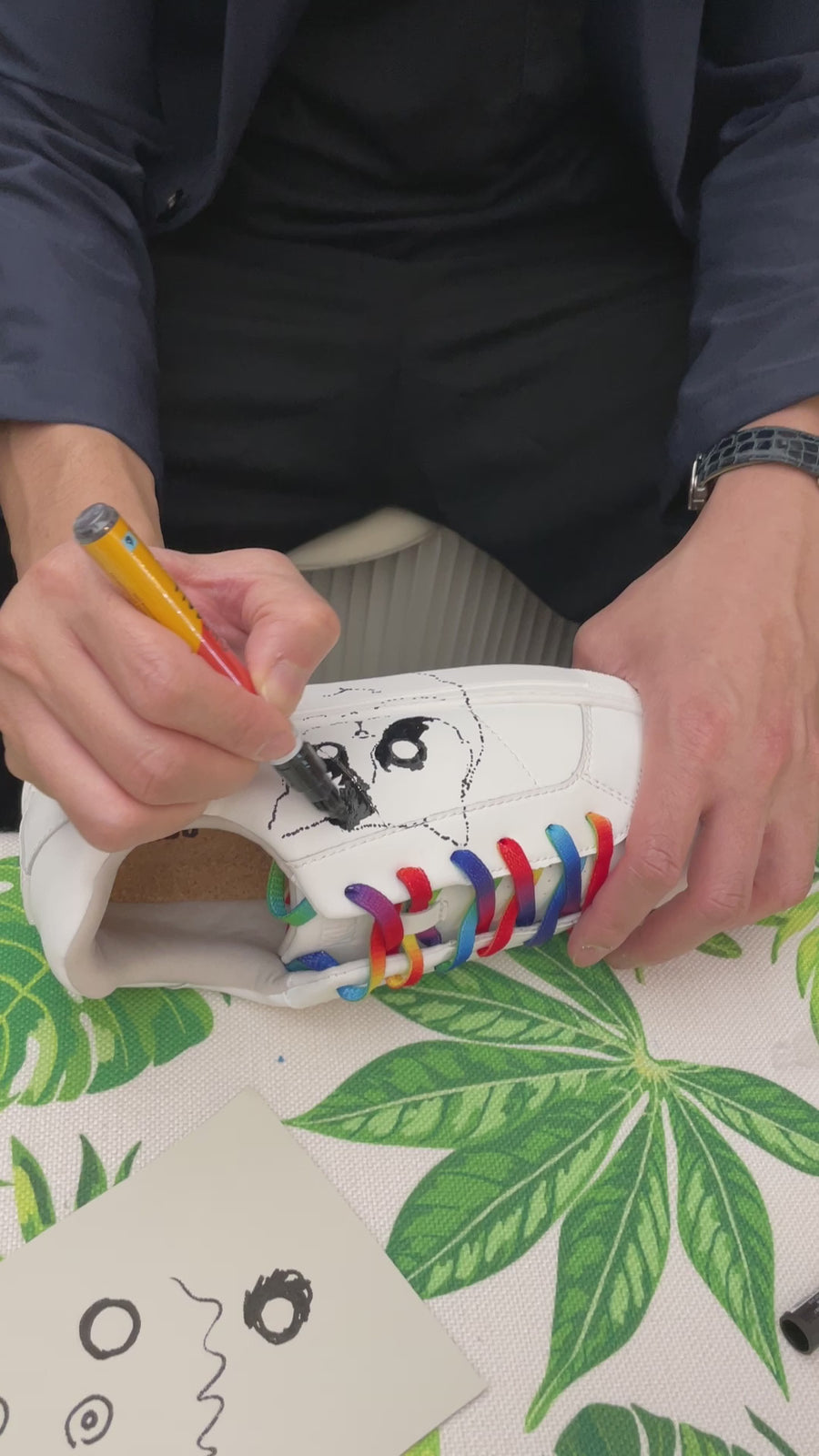 HAND-DRAWN PERSONALIZED KICKS WORKSHOP