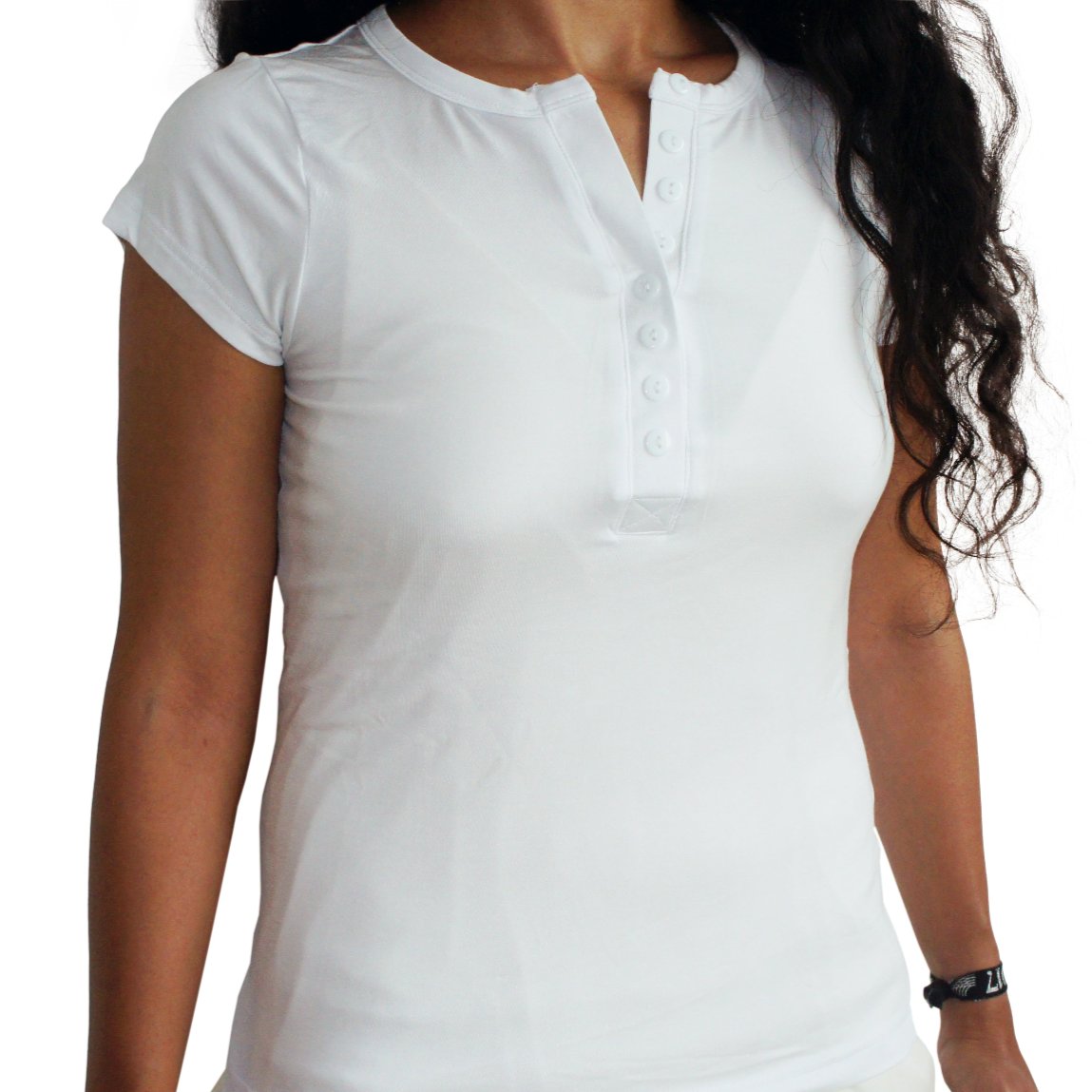 Bamboa Clothes Bamboo Ladies Round Neck T-Shirt White