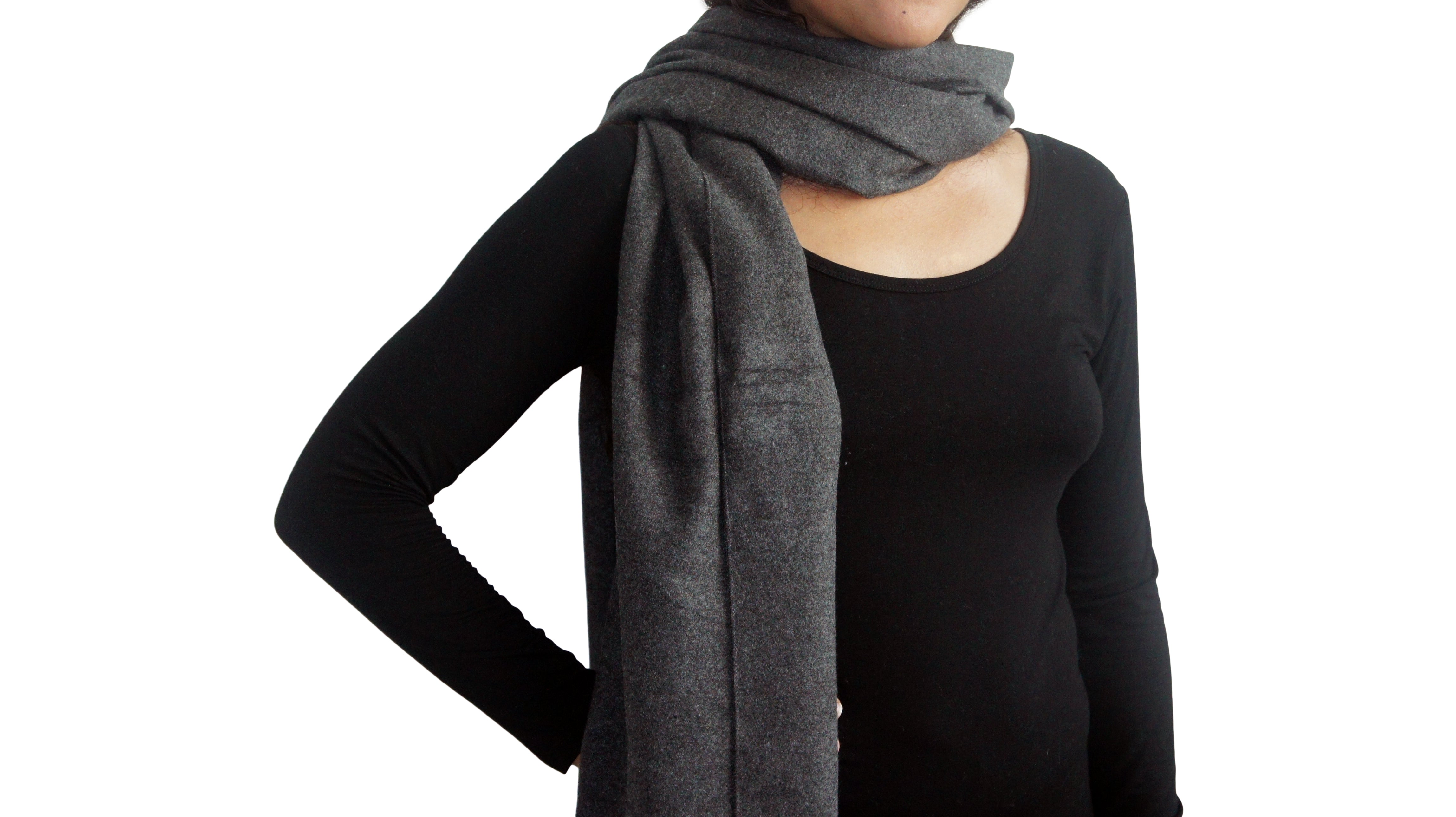 Bamboa Fashion Bamboo Premium Silky Scarf Grey