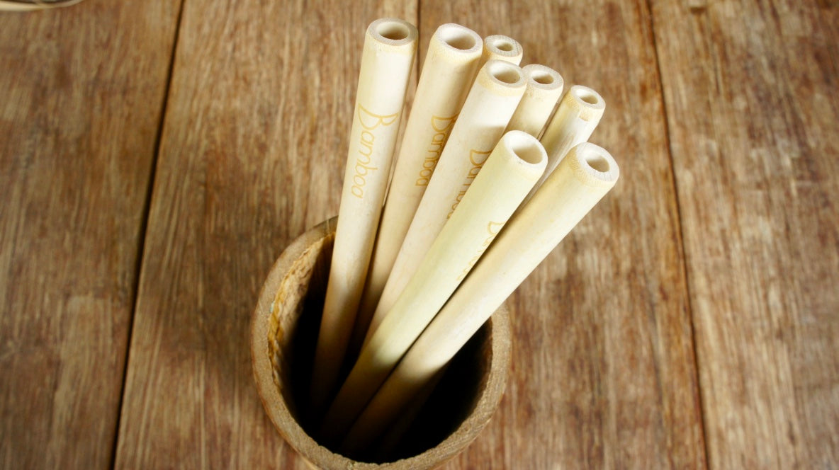 Bamboa Kitchen Bamboo Straw Natural