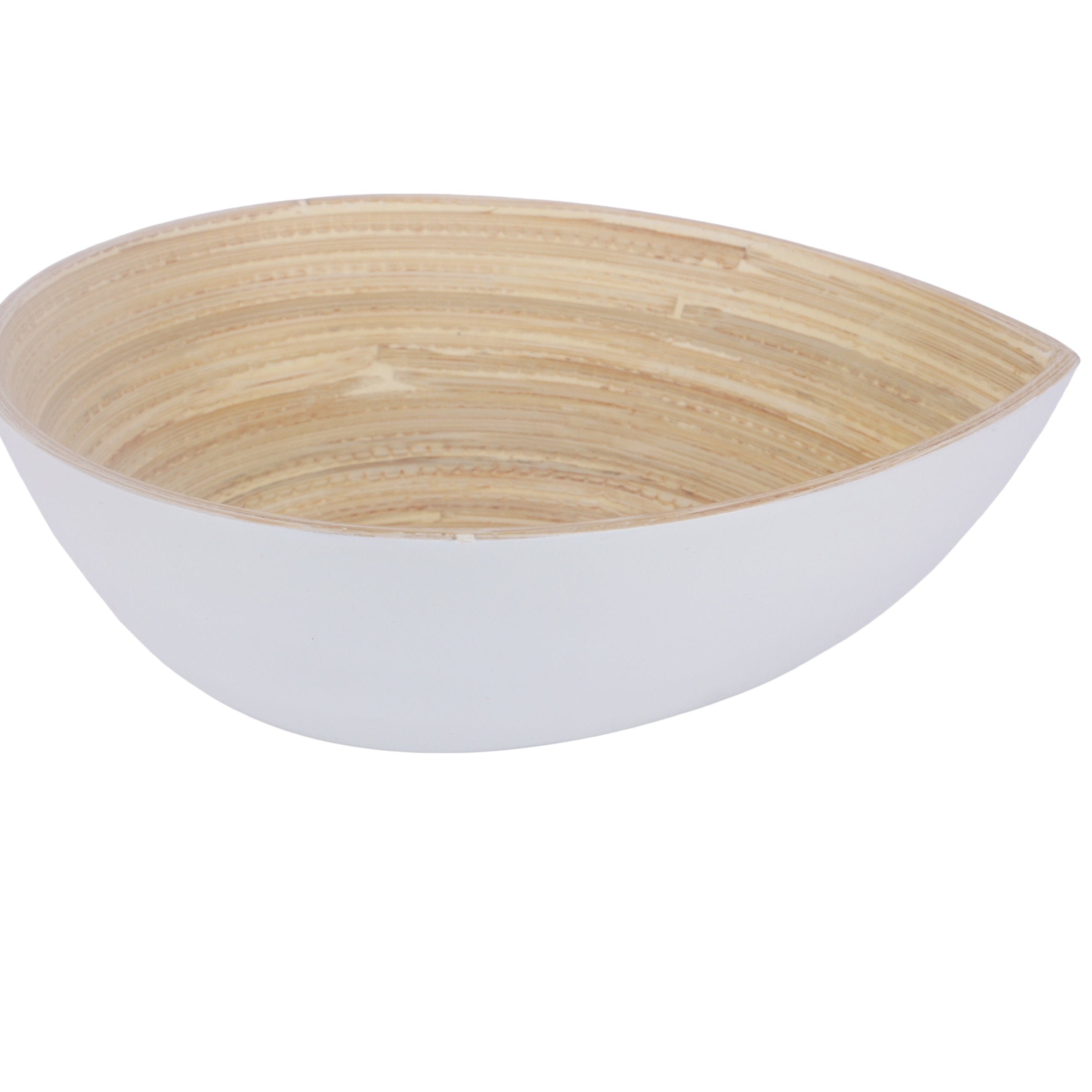 Bamboa Spira Bamboo Tear Bowl White
