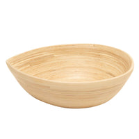 Bamboa Spira Tear Bamboo Bowl Medium - Salad Bowl Natural 