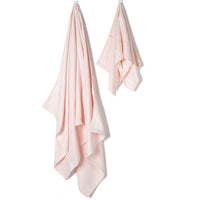 Bamboa towels made of 100% bamboo for an eco-firendly and organic home. Available in cotton candy color..