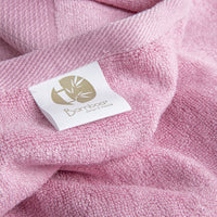 Bamboa towels made of 100% bamboo for an eco-firendly and organic home. Available in rose color.