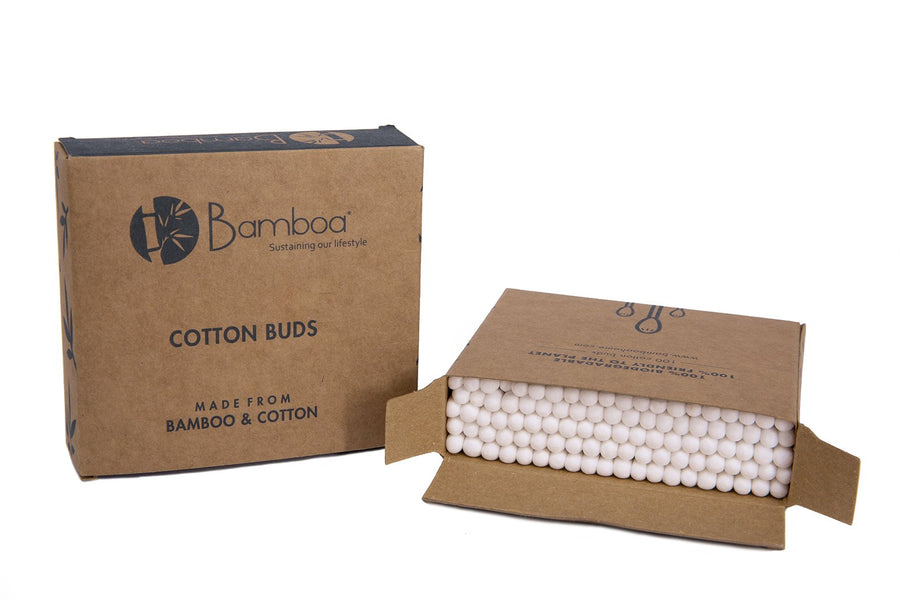 Bamboo Deluxe Eco-Friendly Gift Set, Cotton Buds