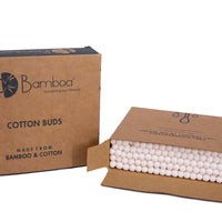 Bamboo cotton buds, swabs, Q-tips, coton tiges