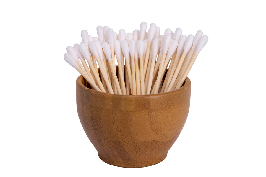 Bamboo cotton buds, swabs, Q-tips, coton tiges