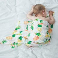 Bamboa Muslin swaddle cloth pineapple