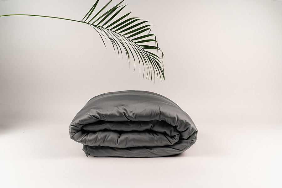 SILKY BLISS - Bamboo Duvet Cover Charcoal Grey