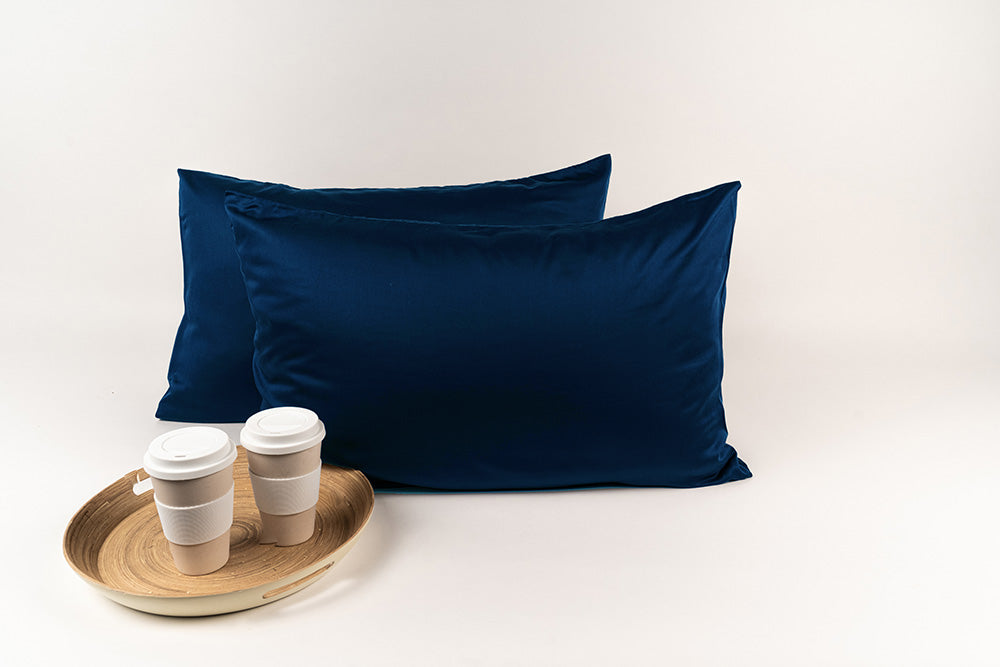 SILKY BLISS - Bamboo Pillow Case Midnight Blue 