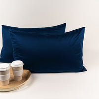 SILKY BLISS - Bamboo Pillow Case Midnight Blue 