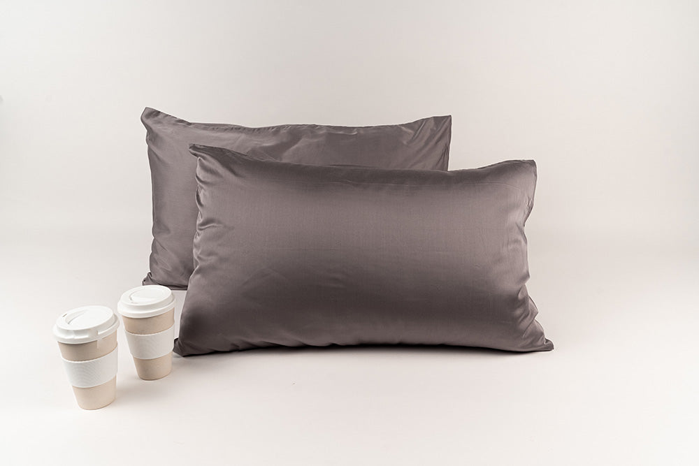 SILKY BLISS - Bamboo Pillow Case Smoky Grey